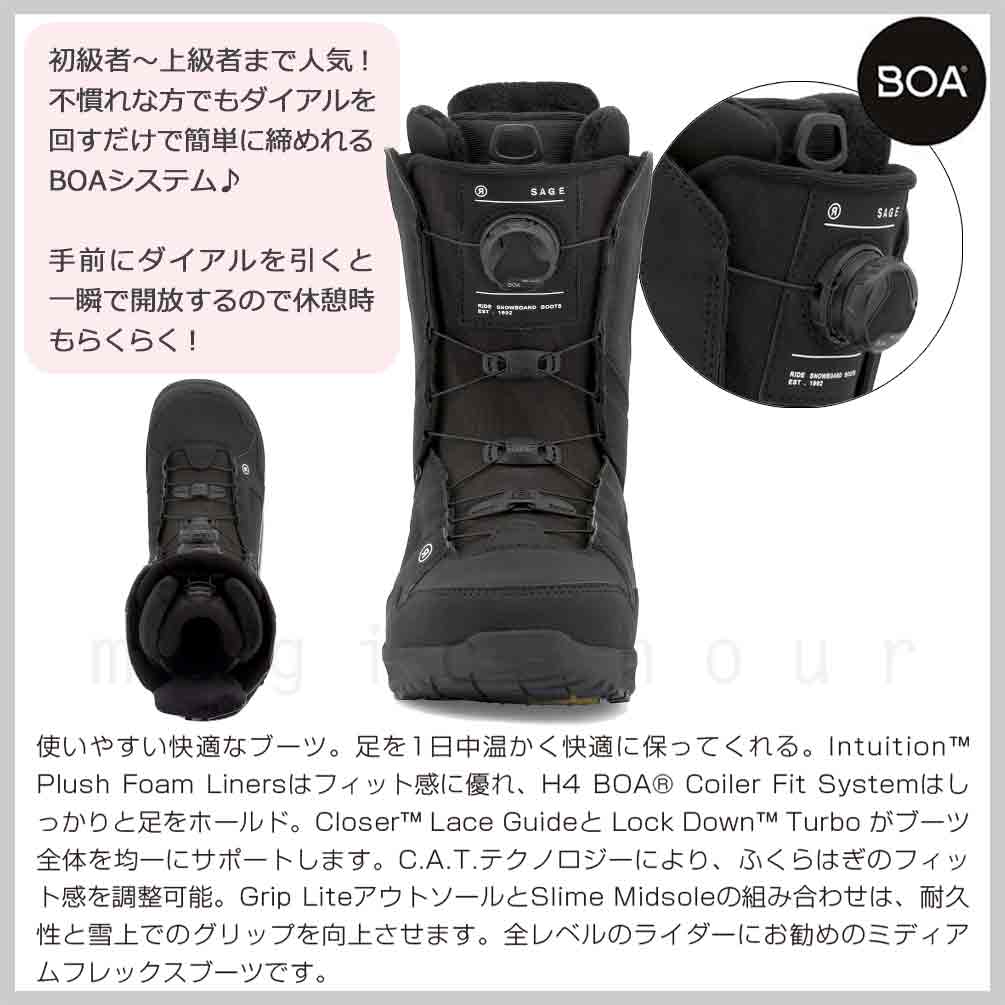 RIDE(ライド) スノーボード ブーツ BOA レディース RIDE ライド SAGE