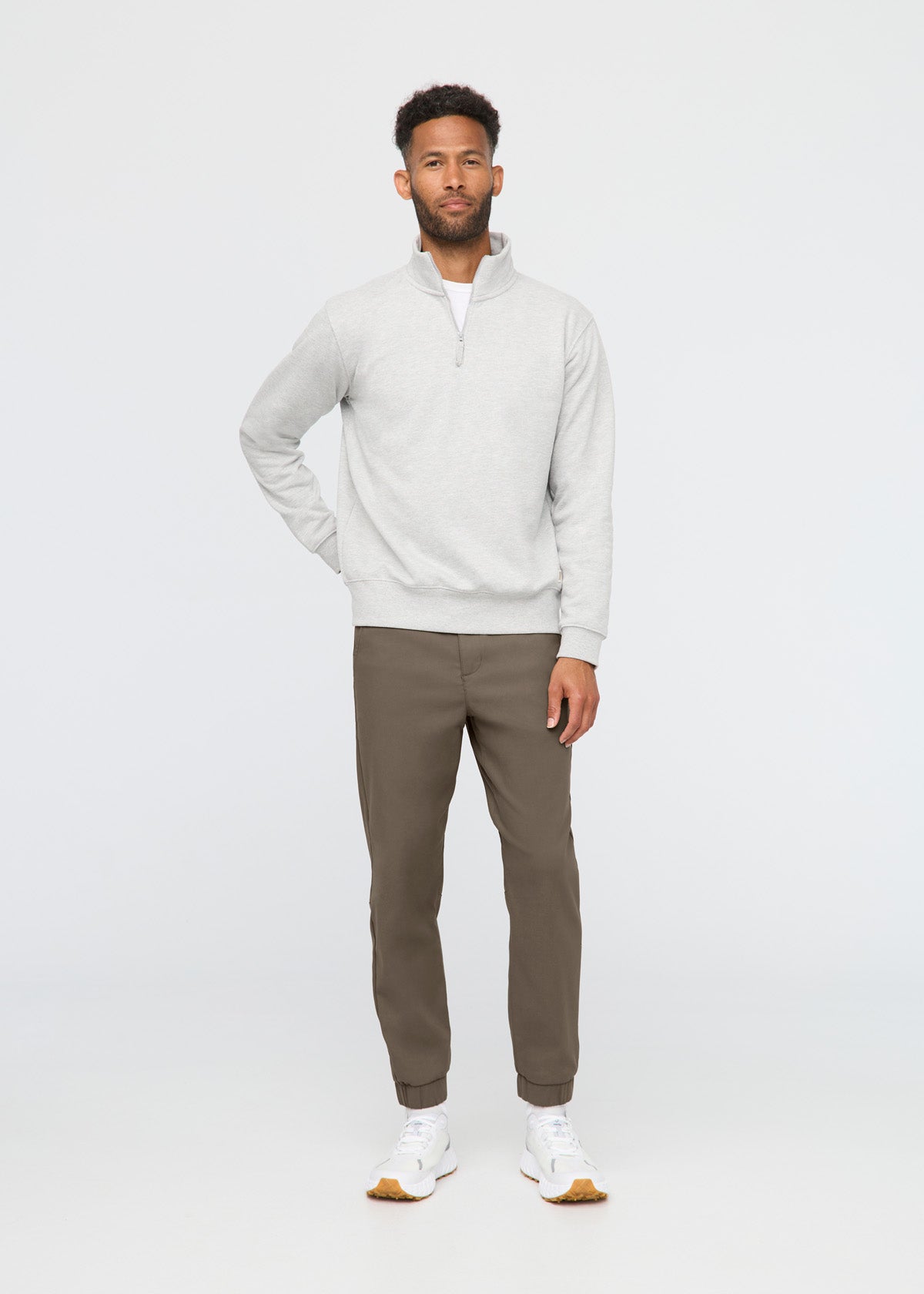 Men's Grey-Green Athleisure Jogger