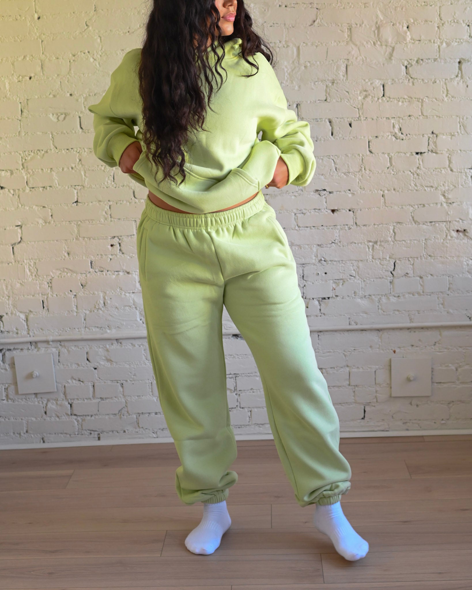 Key Lime Green Ultra Cozy Fleece // Hoodie – Share Studio