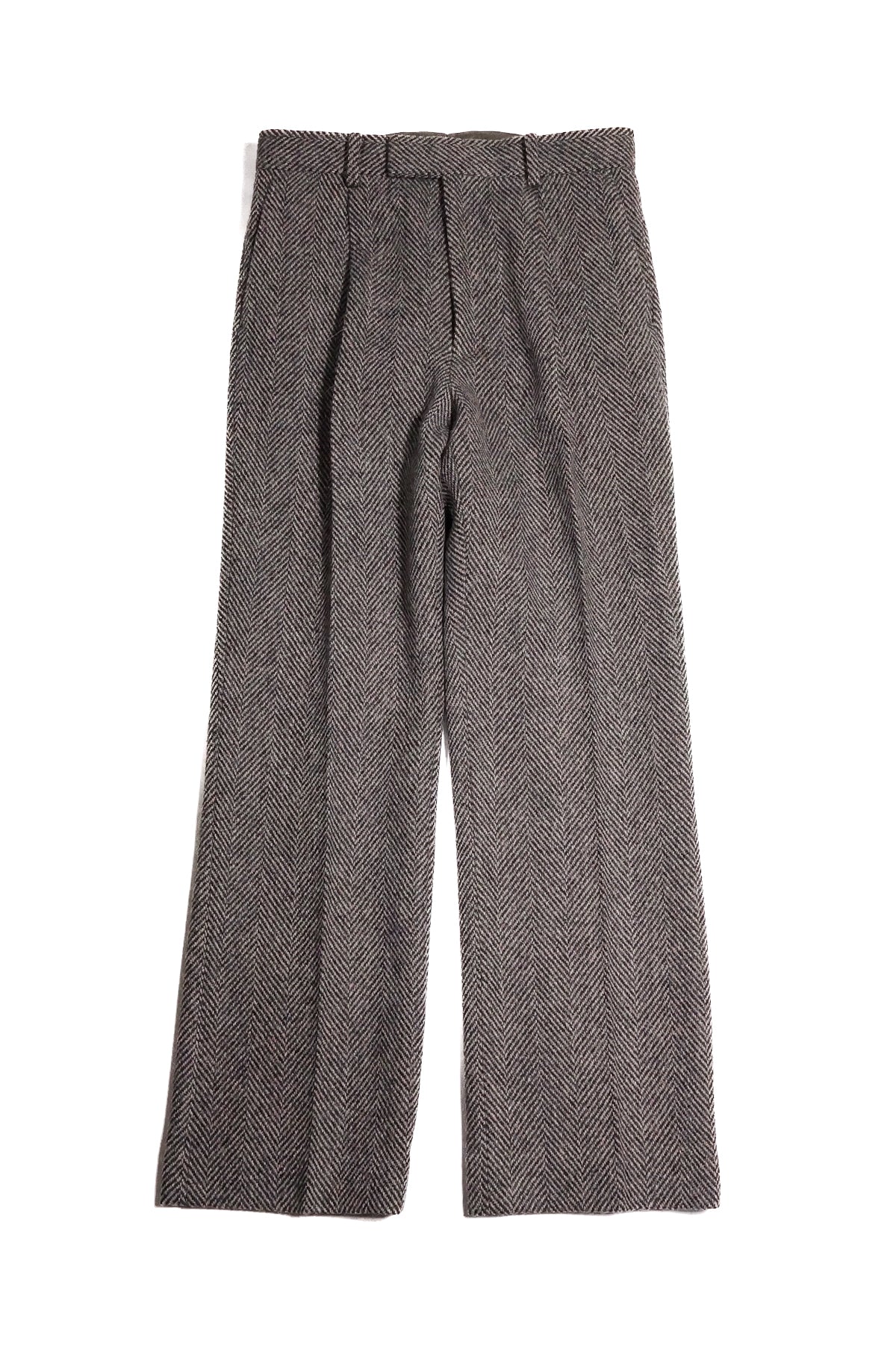 AURALEE「LAMA SHETLAND WOOL TWEED SLACKS / KHAKI TWEED」 – SISTER
