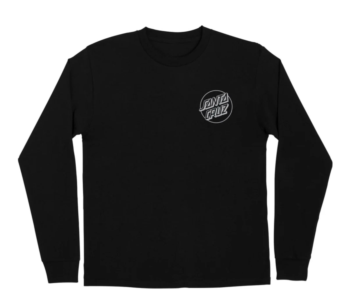 Santa Cruz JEFF KENDALL ATOMIC MAN Long Sleeve Shirt - BLACK XXL