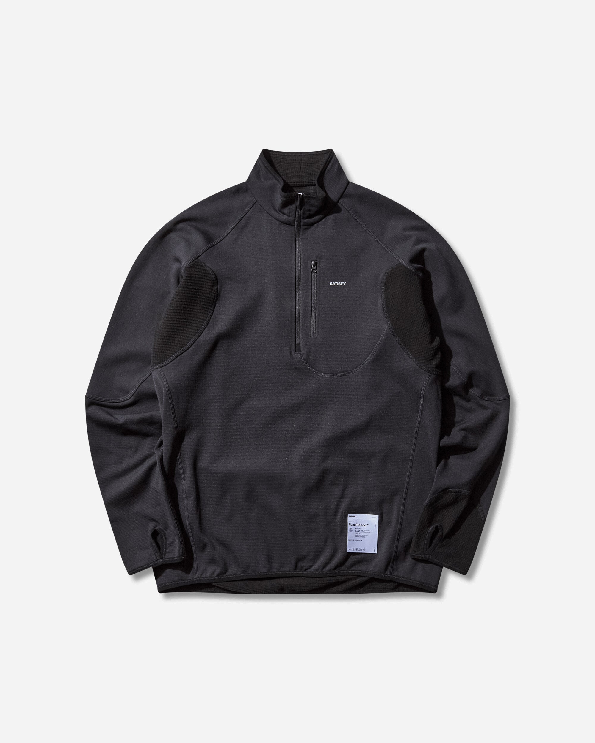 Men's FuzzFleece Half‑Zip Sweatshirt Black – Slam Jam®