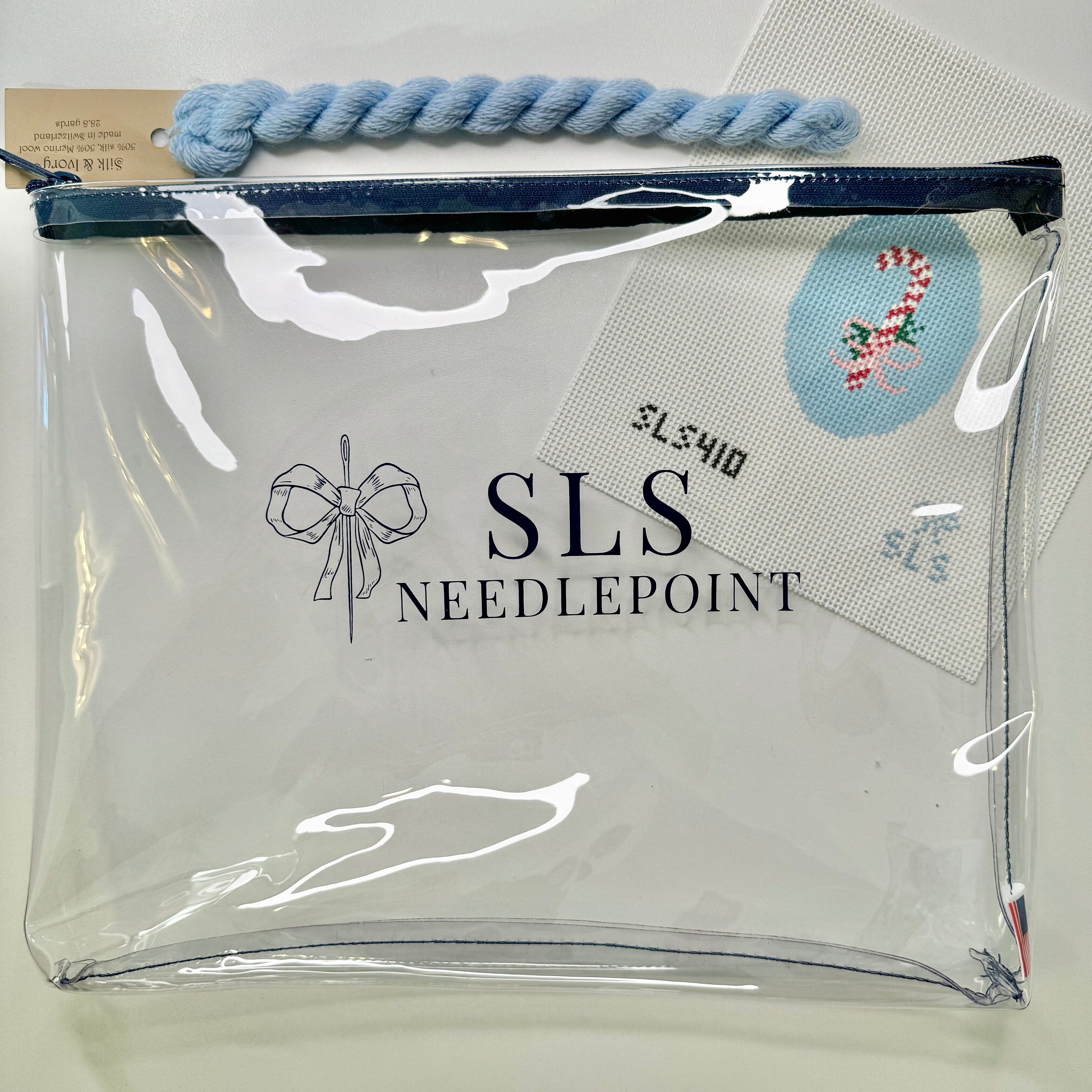 SLS Needlepoint Zippered Project Bags