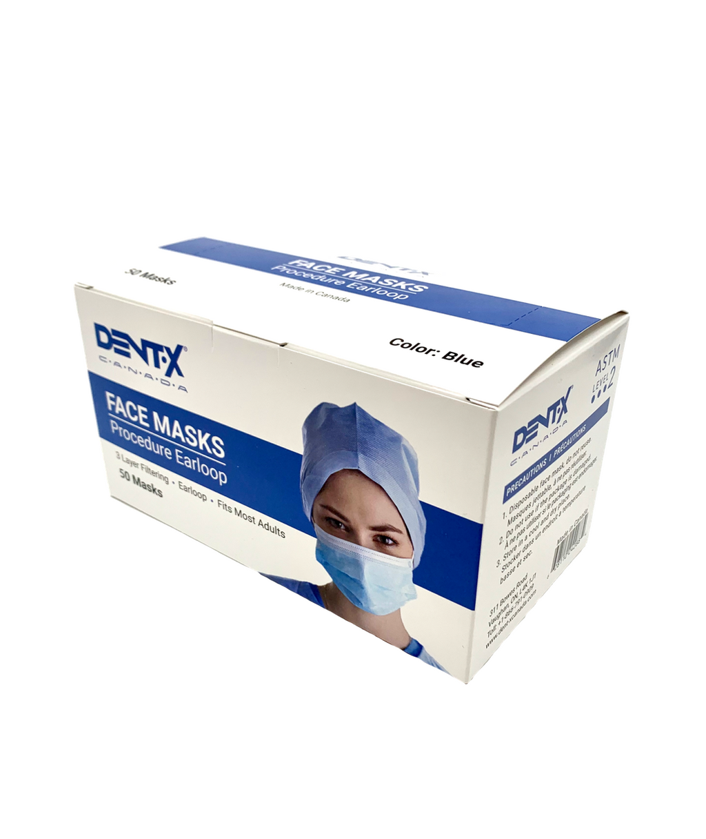 Dent-X 3-Ply Surgical Mask ASTM LV2 - Box of 50 – Smith Safety Group