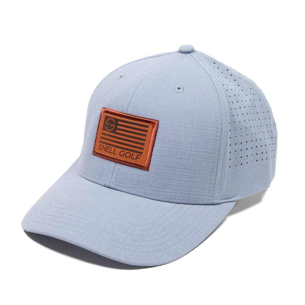 SNELLエンボスレザーモデル ☆ Ultra-Lite Mesh Cap - Cool Blue