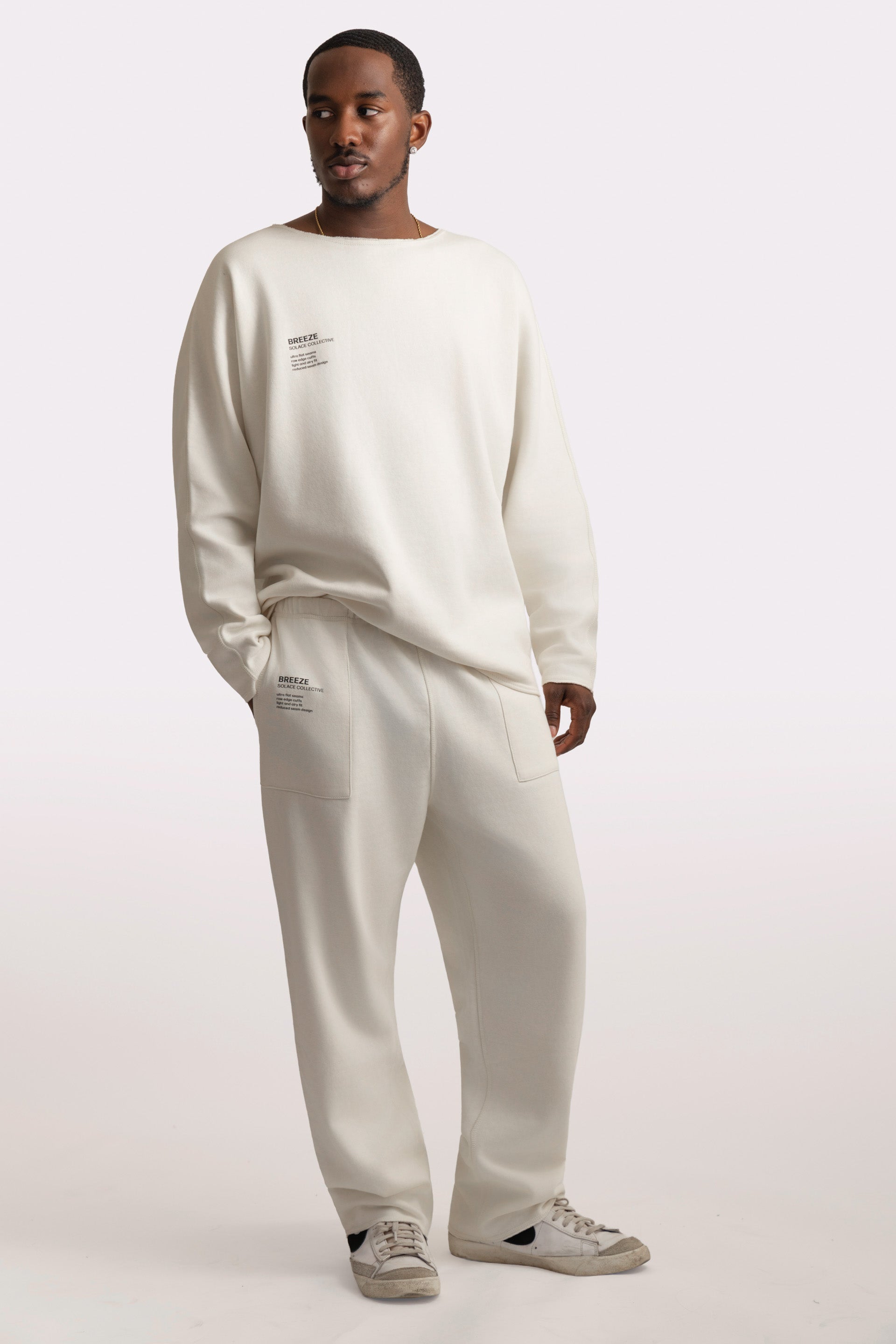 BREEZE SWEATPANTS IVORY [pre-order only] – Solace Collective