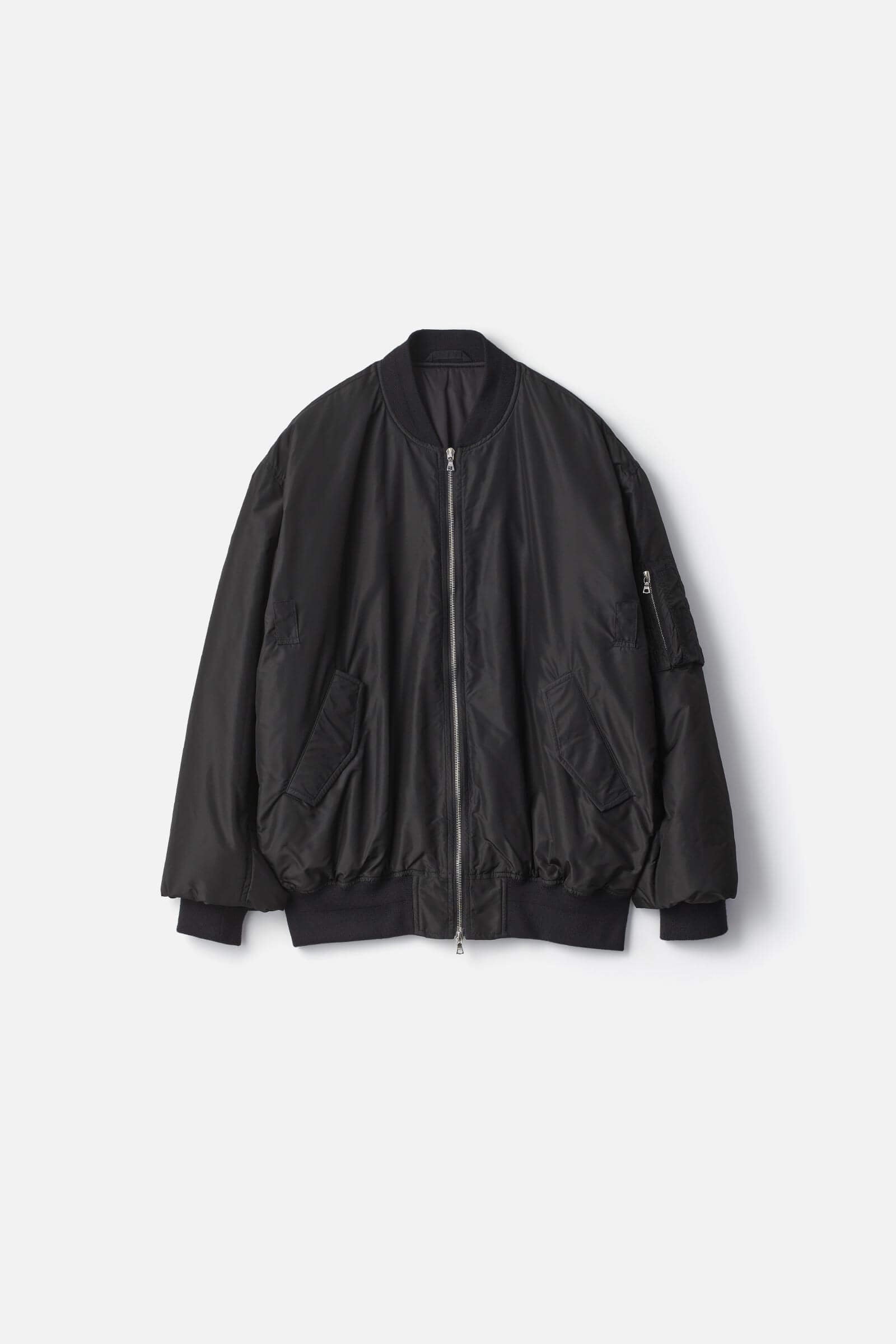 PURE SILK TAFTA OVERSIZED FLIGHT JACKET – ssstein
