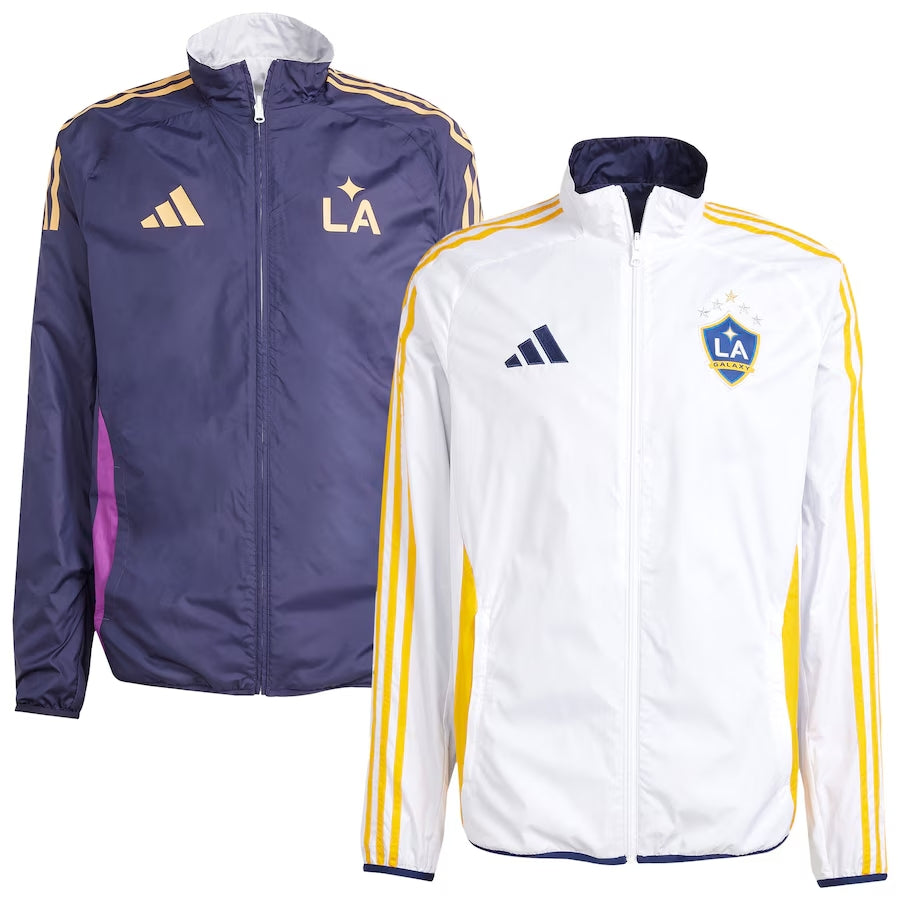 LA GALAXY adidas 2025 Anthem Reversible Full-Zip Jacket – TEAM LA