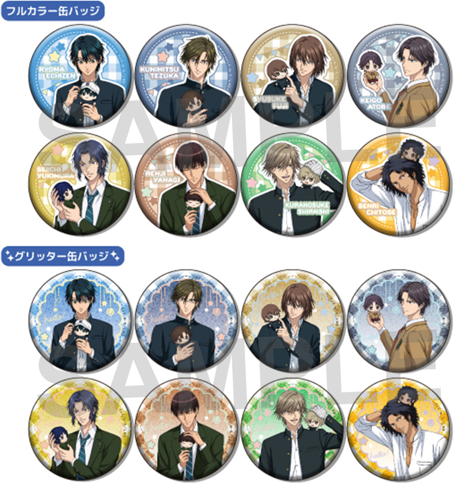 新テニスの王子様 仁王雅治 おきぬい 缶バッジ 40点 ショウワノート：新