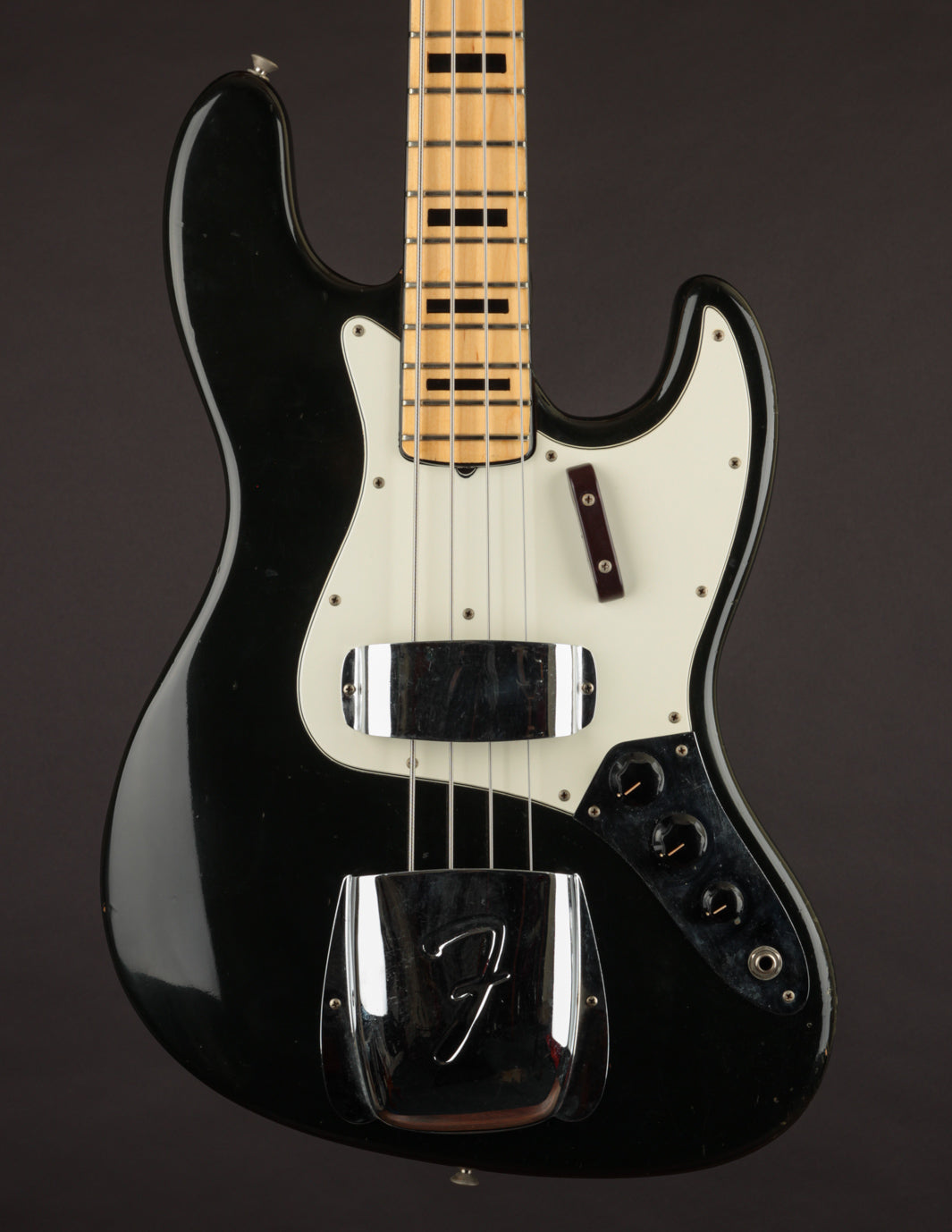 1973 Fender Jazz Bass, Black: Vintage Tone at The Music Emporium