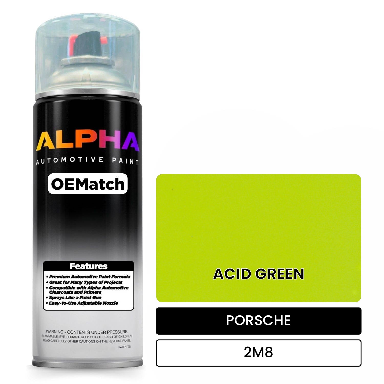 PORSCHE Acid Green 2M8 | OEMatch Automotive Spraycan – The Spray