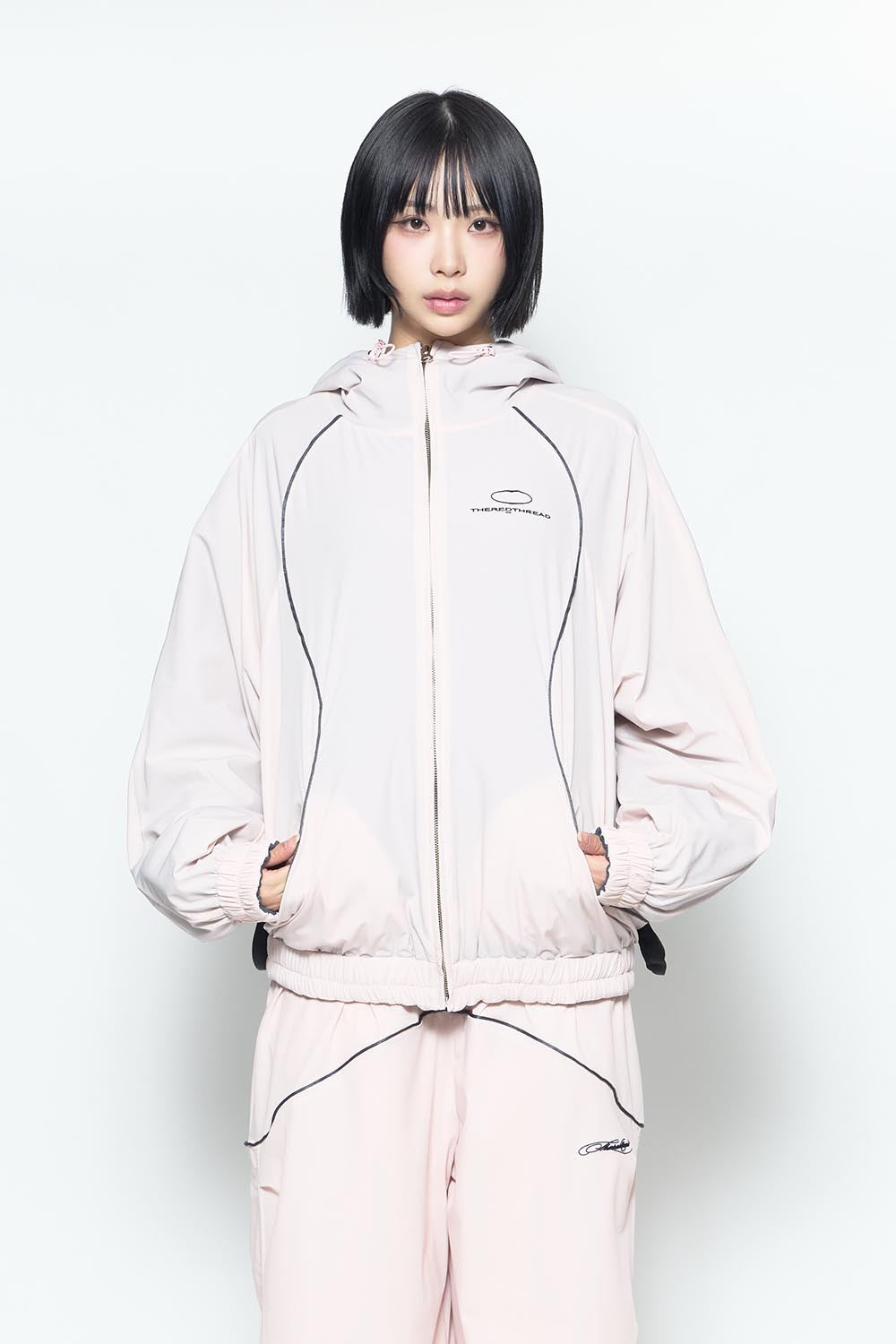 THEREDTHREAD / ザレッドスレッド】S flip nylon jacket