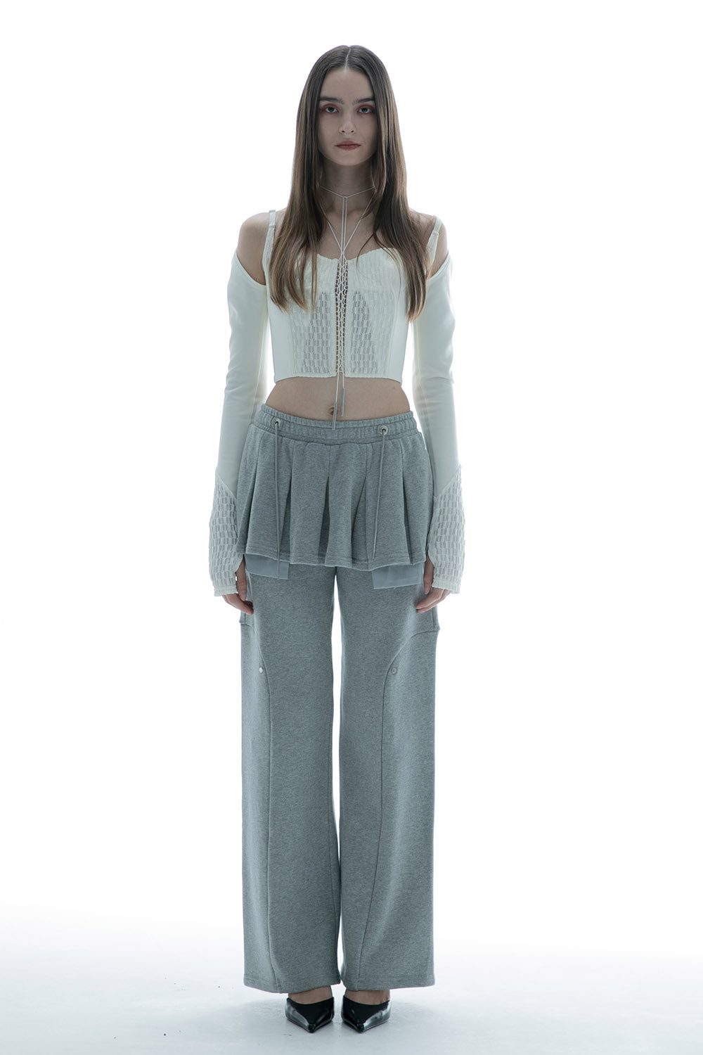 THEREDTHREAD / ザレッドスレッド】S classic skirt pants sweat