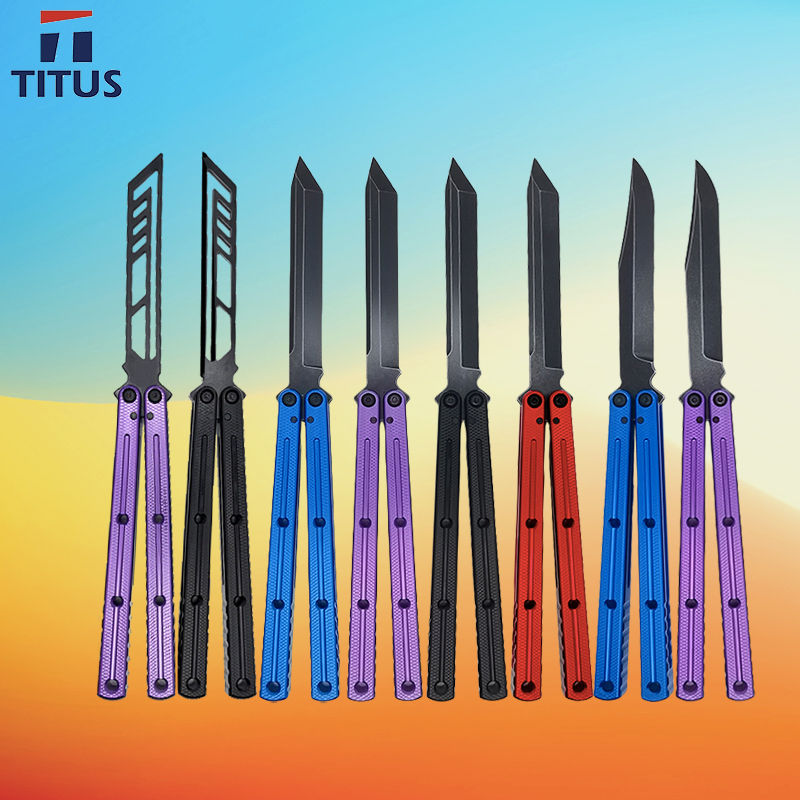 TITUS Kraken V3 Black Bowie Tanto Spear VG10 Blade 7075 Aluminum