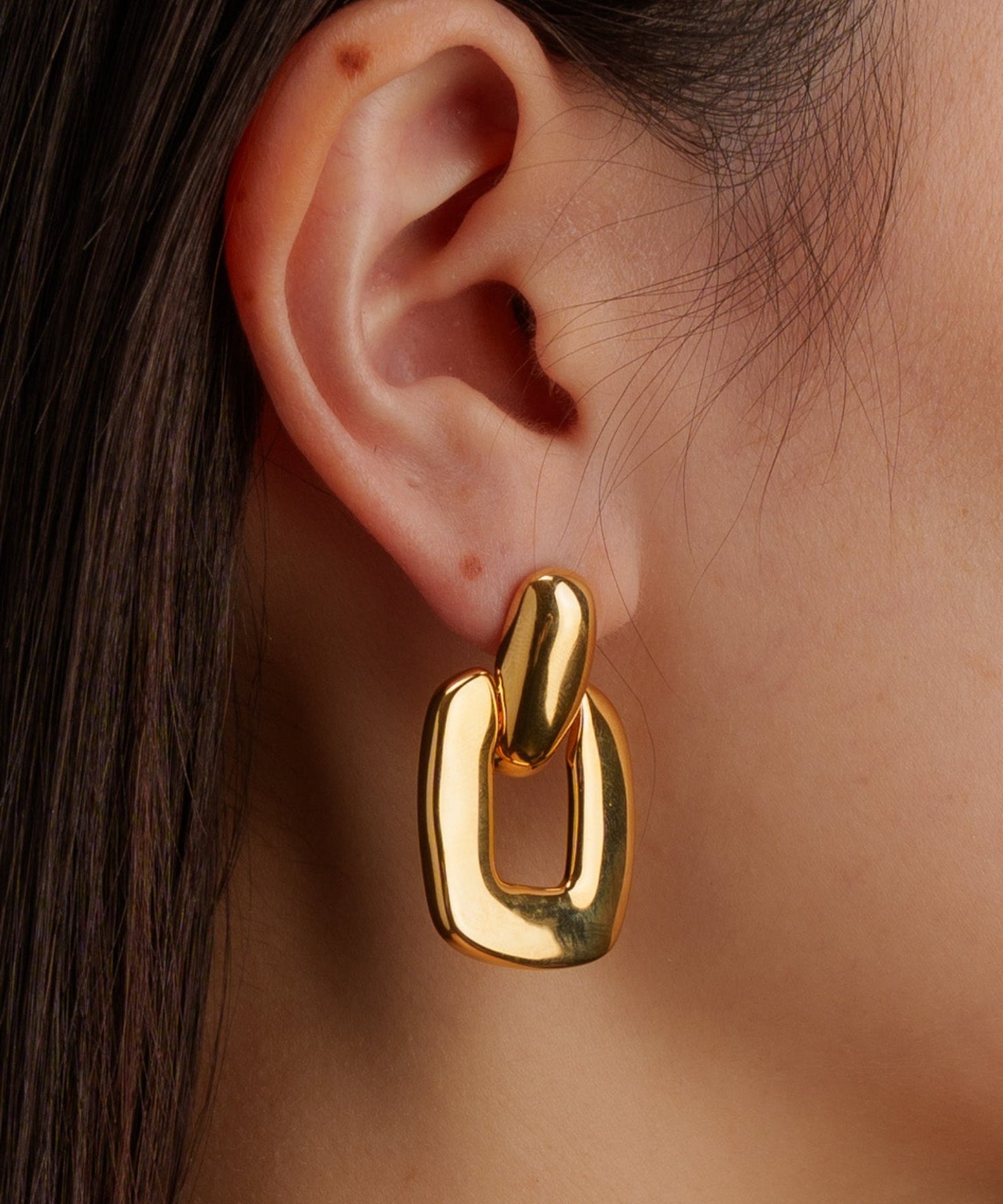 BIGチェーンヴィンテージピアス【Gold】 | tok