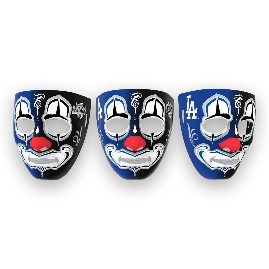 MLB/NHL MISTER CARTOON CLOWN MASK - STADIUM EDITION - LA DODGERS AND L