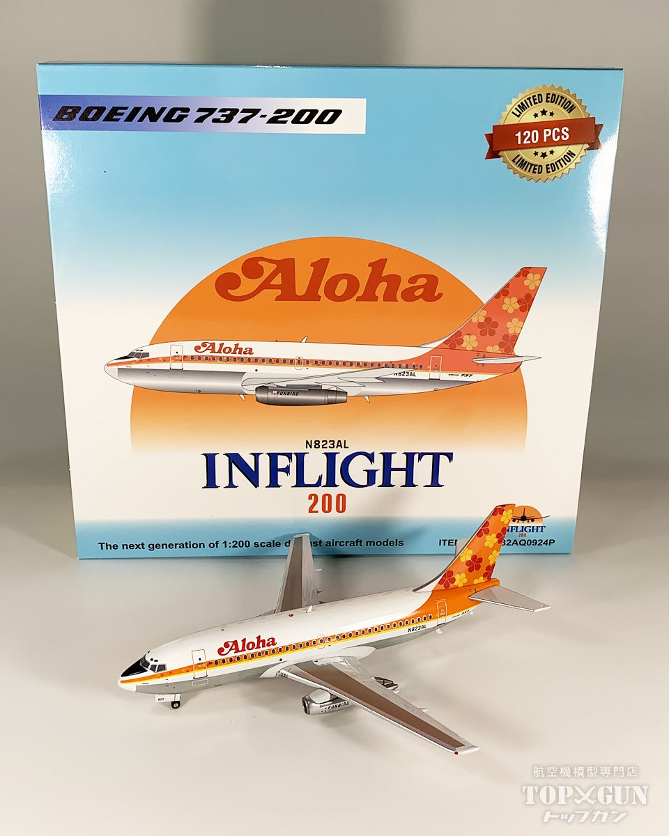 InFlight200 737-200 アロハ航空 ※ポリッシュ仕上げ N823AL 1/200