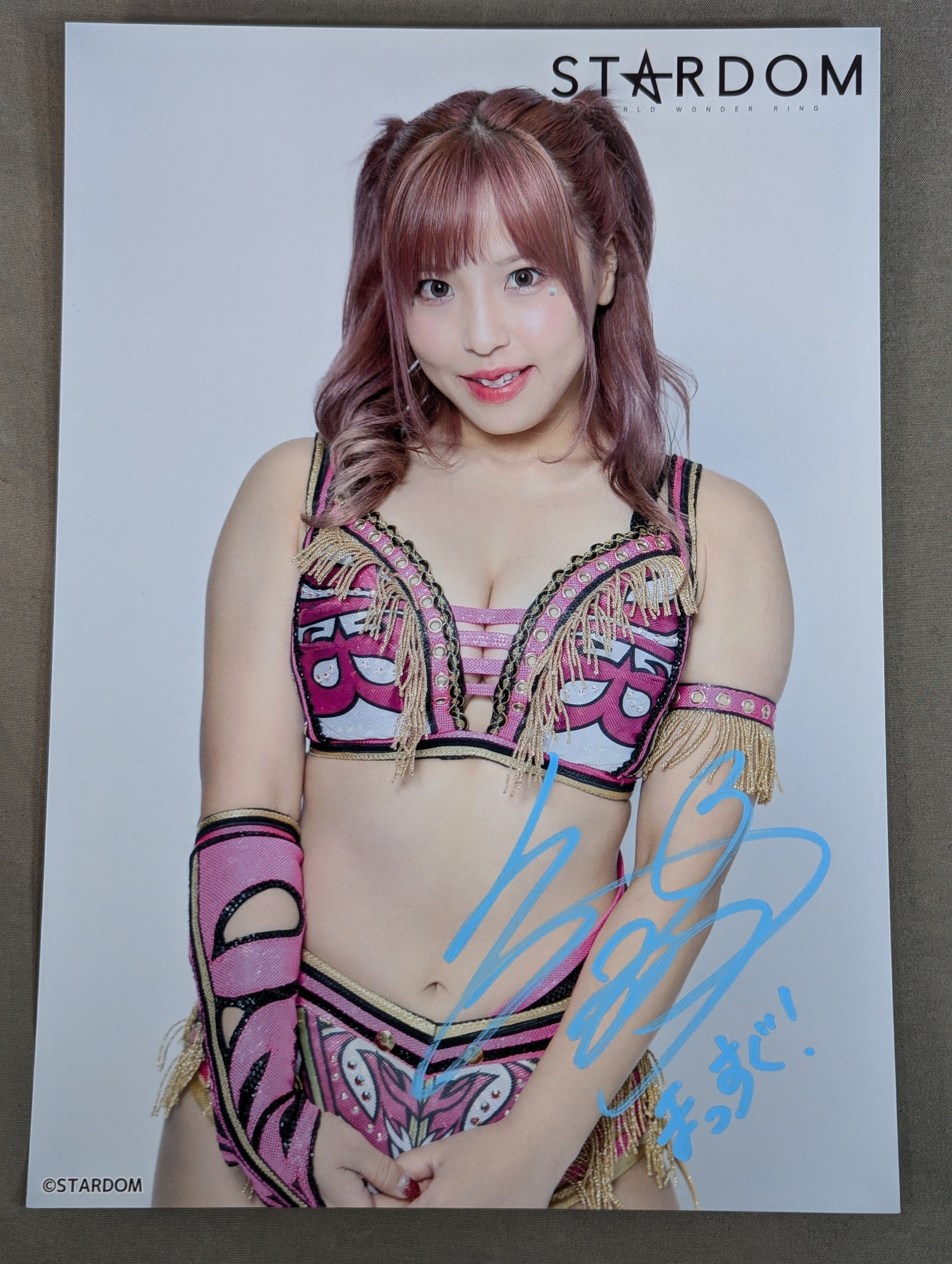 白川未奈 直筆サイン入り スターダムポートレート(J-4) – 闘道館