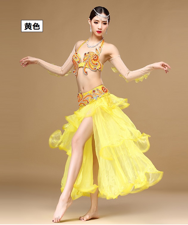 ベリーダンス衣装コスチューム -発表会用☆3点セットWQ01189