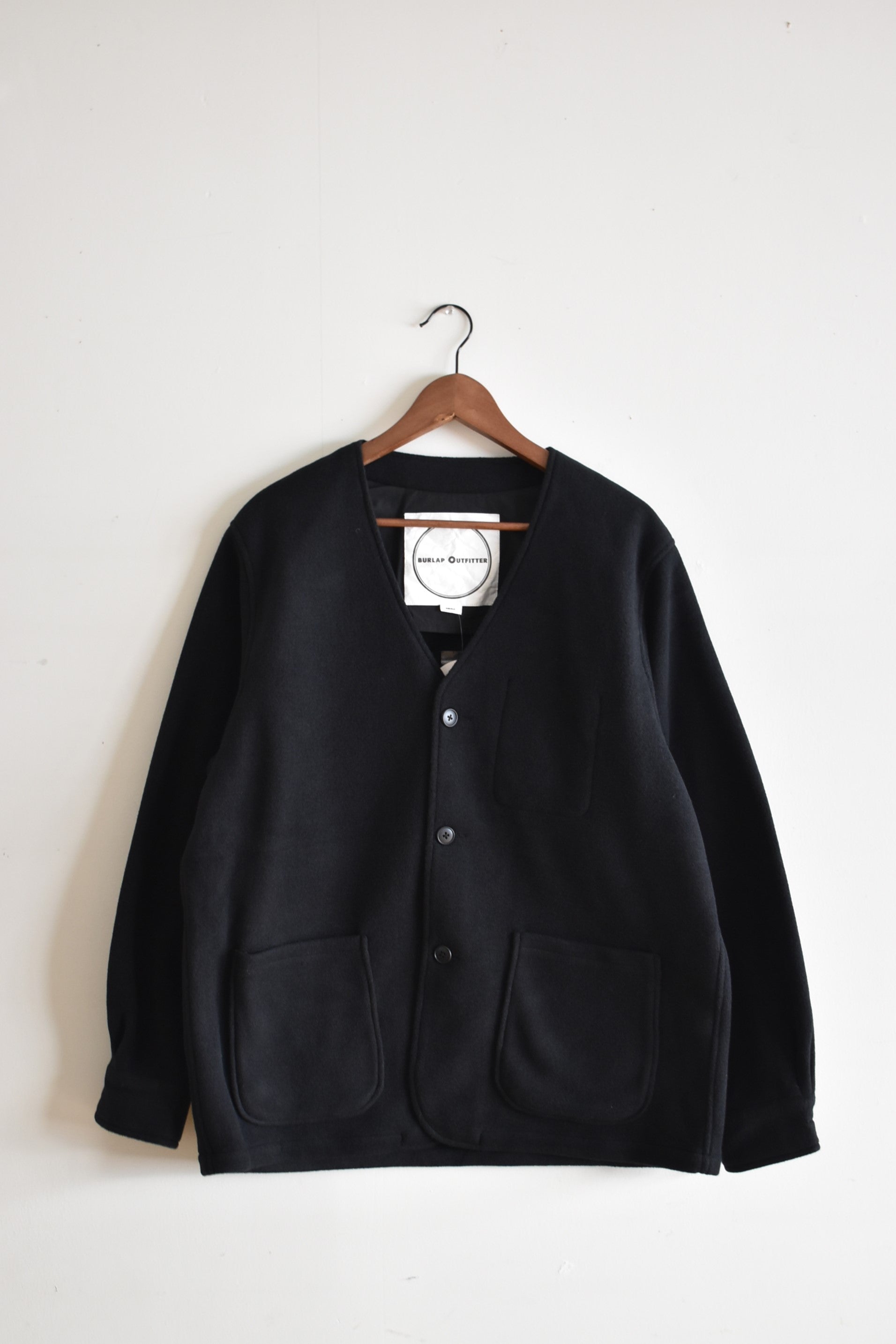 BURLAP OUTFITTER」fleece pen jacket -black- – 【セレクトブランド
