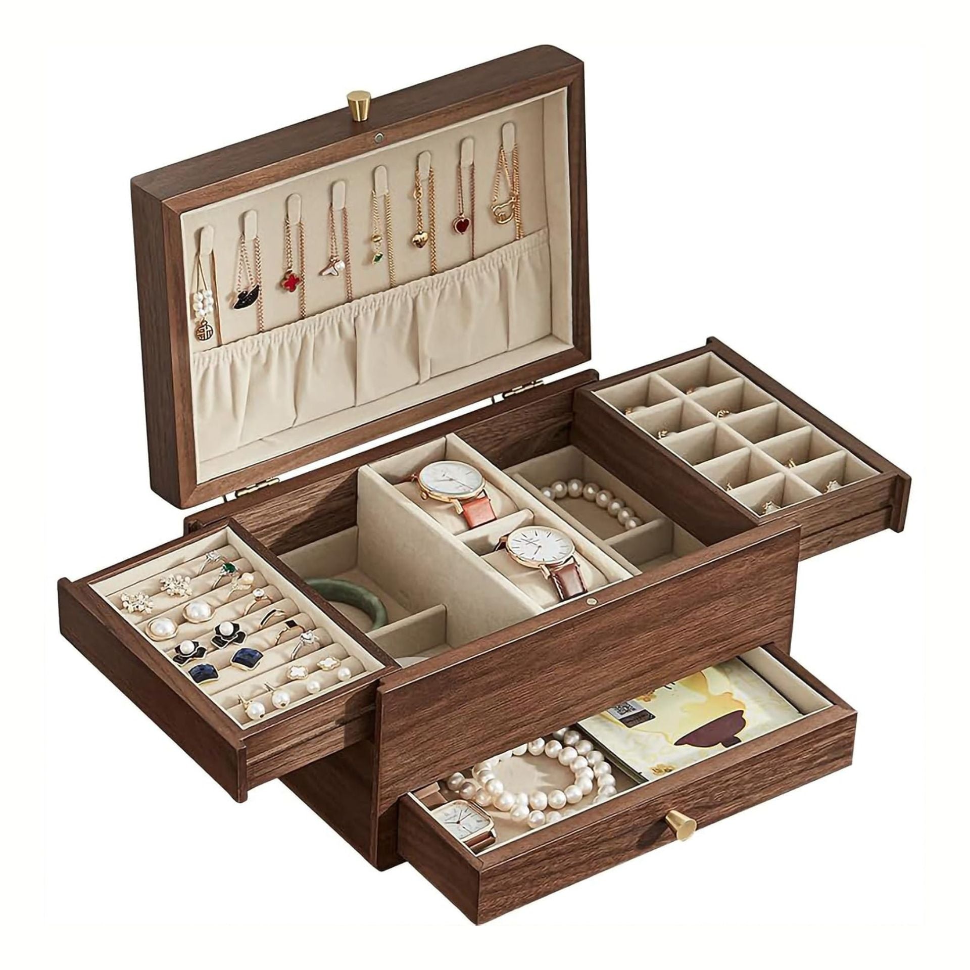 Large Wooden Jewelry Box for Women SKU 21090 – Unity Refresh