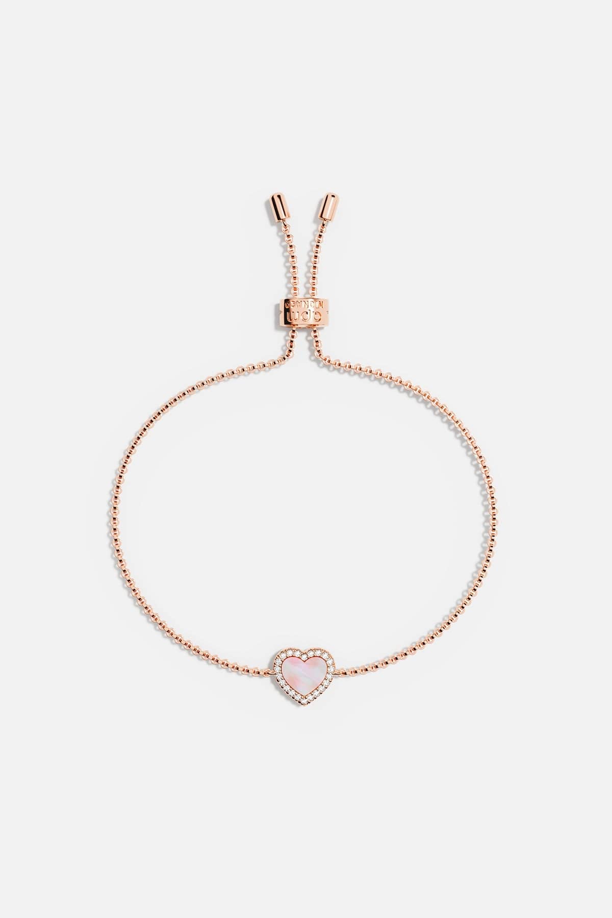 Pink Nacre Heart Adjustable bracelet | APM Monaco