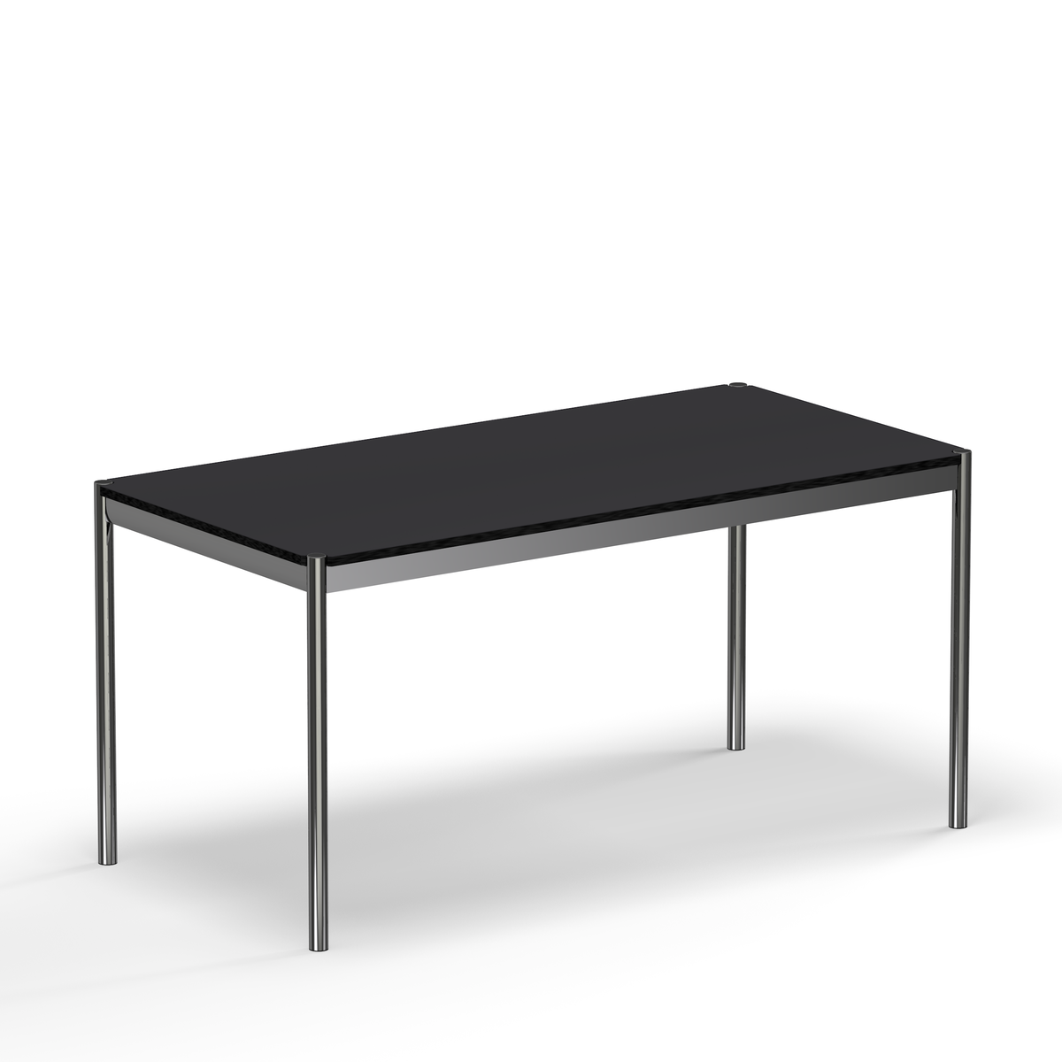 USM Haller Black Linoleum Table (T59) – USM Modular Furniture