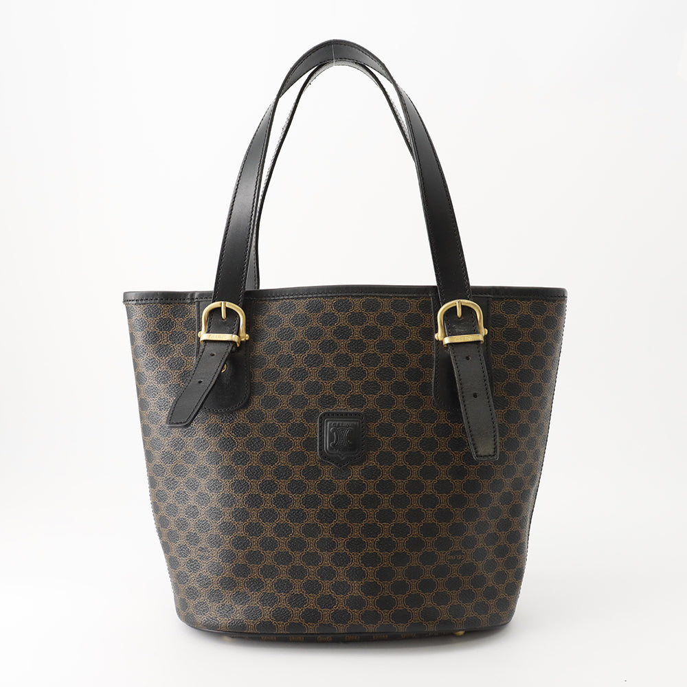 CELINE マカダム柄 トートバッグ 黒 PVC – VALTIQUE VINTAGE TOKYO