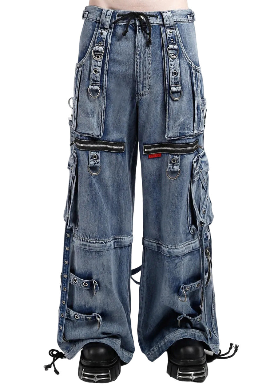 Tripp NYC X-Strap Pants [Blue-Fog Wash] – VampireFreaks