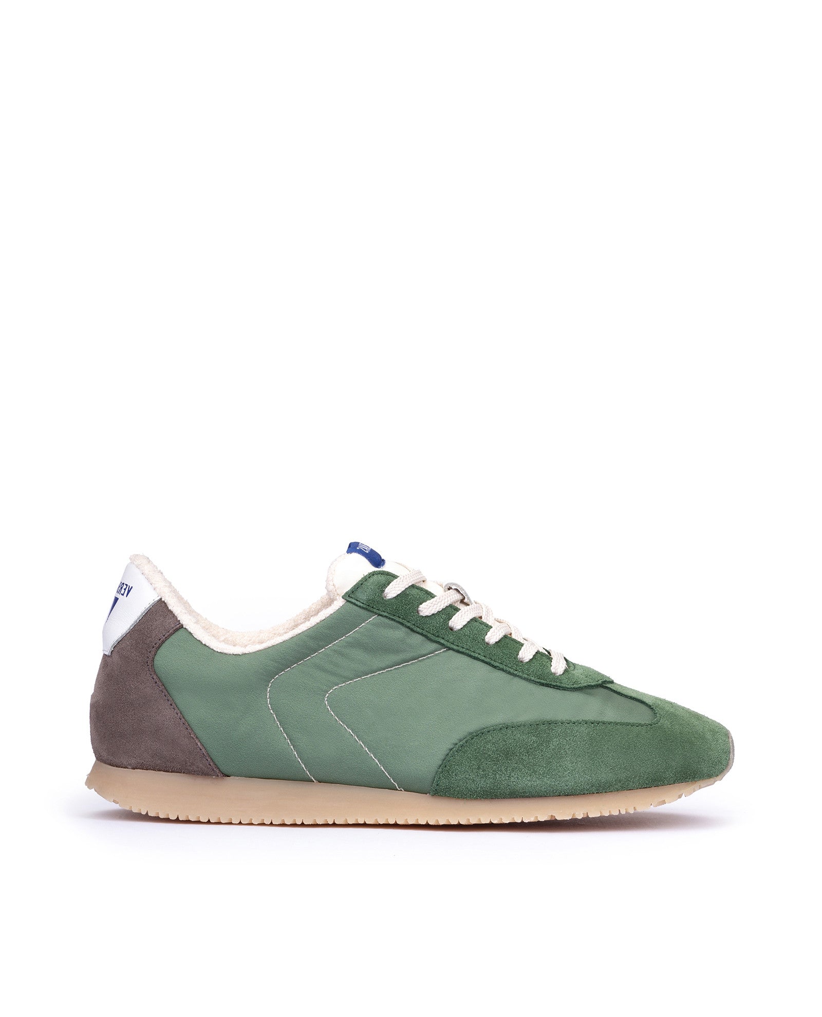 Sneakers en nylon/serraje kaki pour hommes | Verbenas