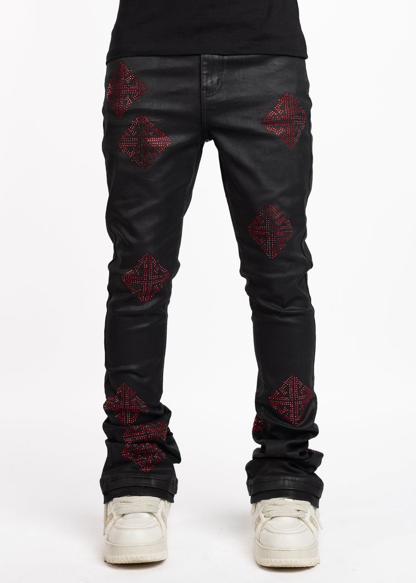Guapi Obsidian Black Icon Embellished Denim V2 Jeans – Viper Soles