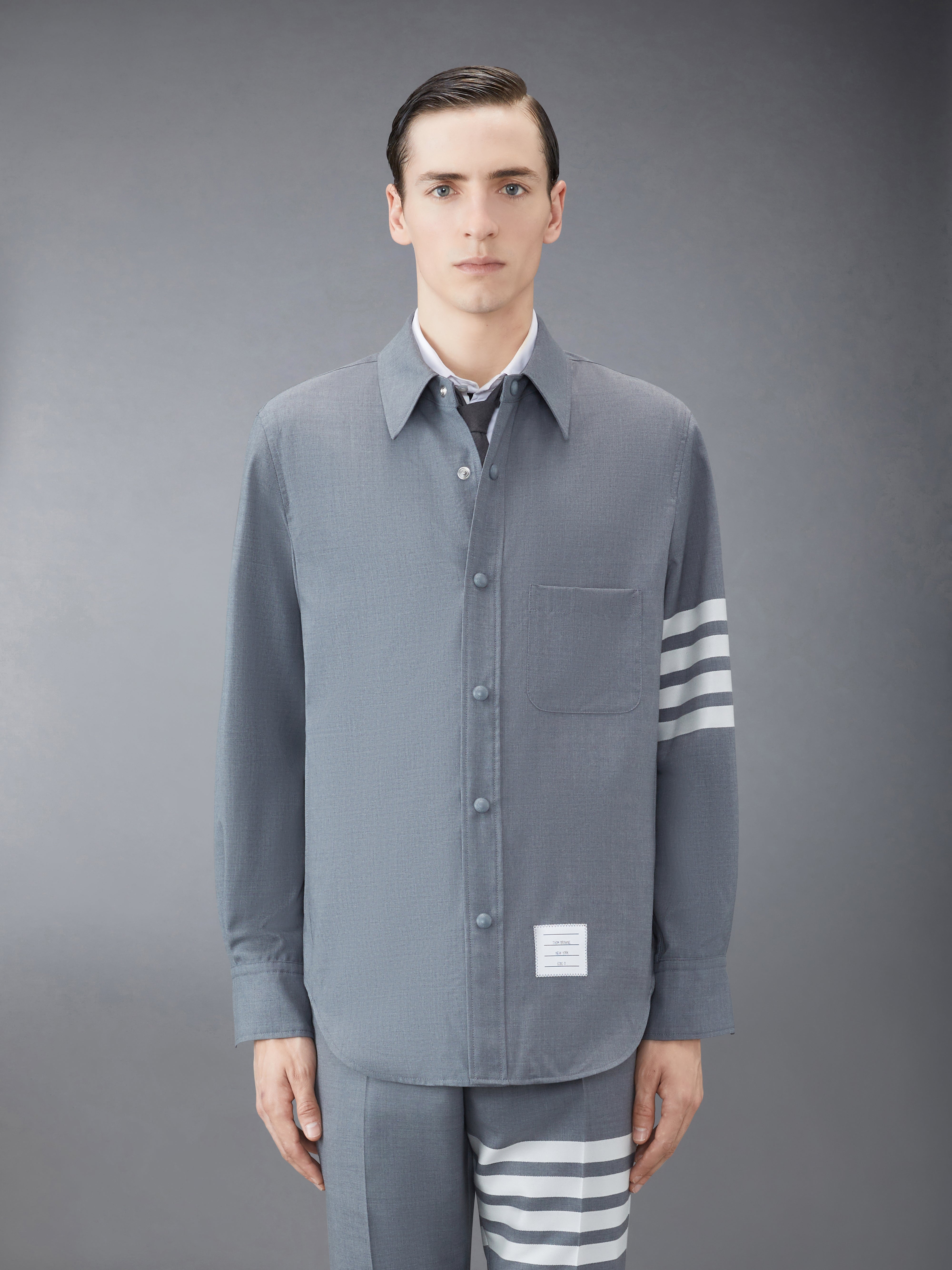 Browne Thom | White Full-Zip FARFETCH ThomBrowne シャツ