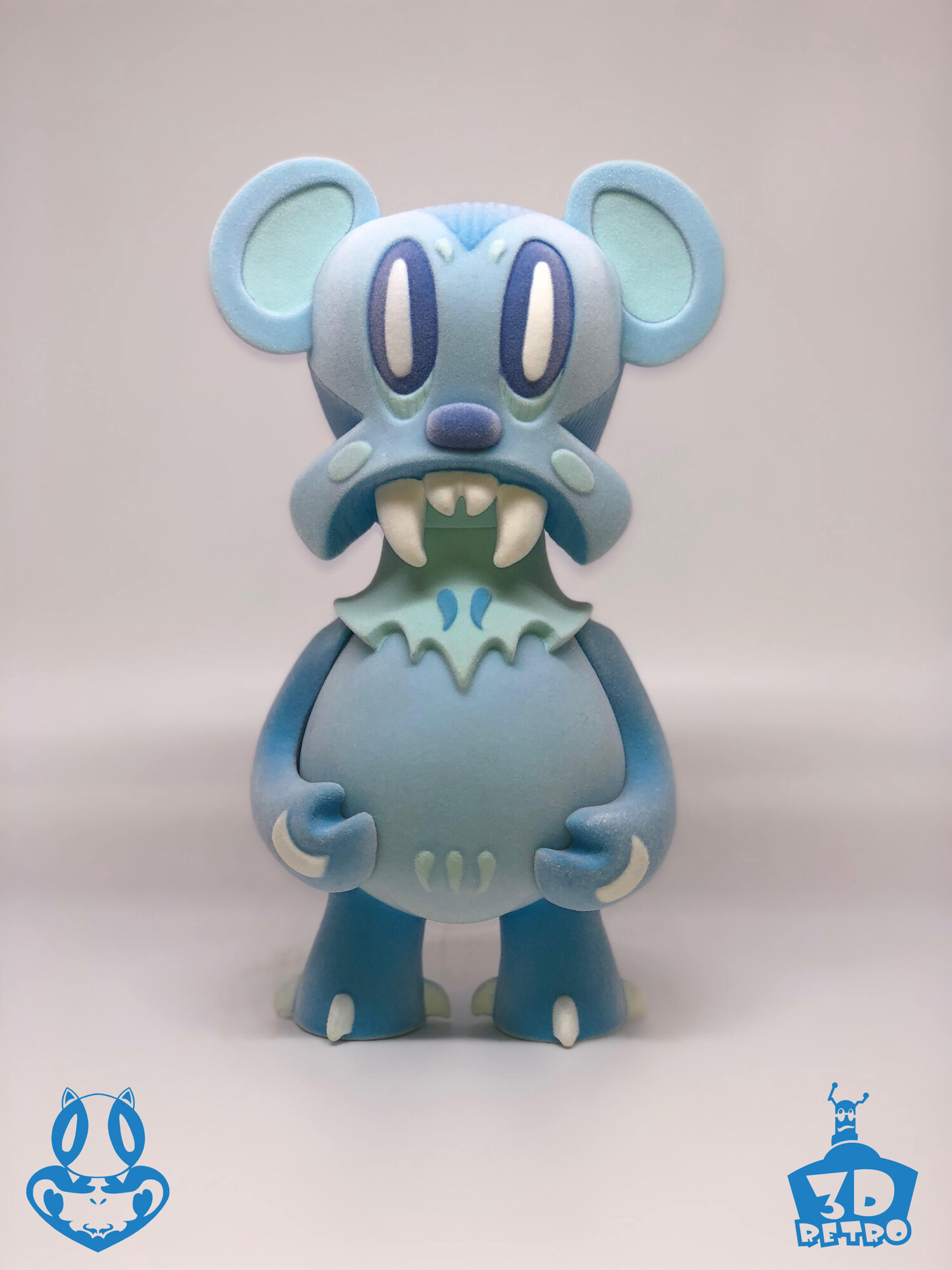 Lavabear Winter edition By Nathan Hamill x 3DRetro - The Toy Chronicle
