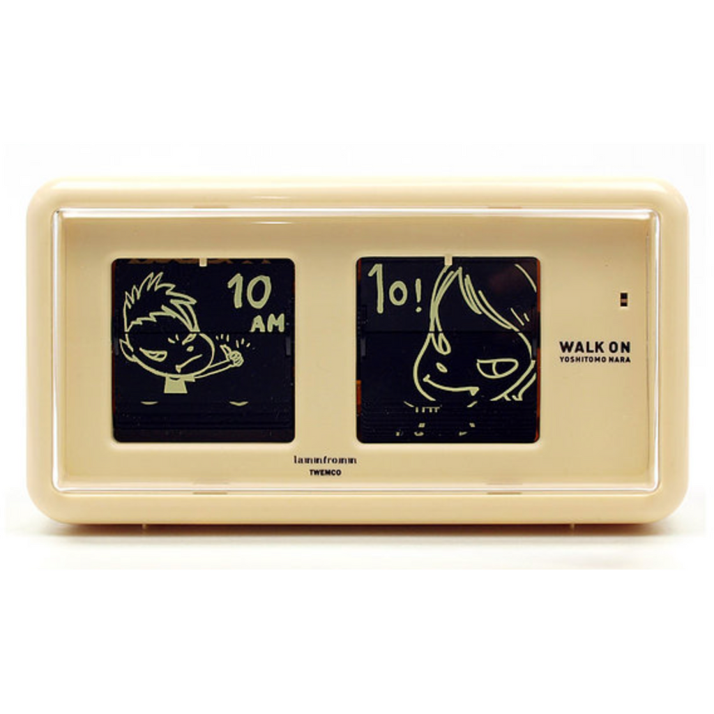 Yoshitomo Nara 'Walk On' Flip Clock Beige – LACMA Store