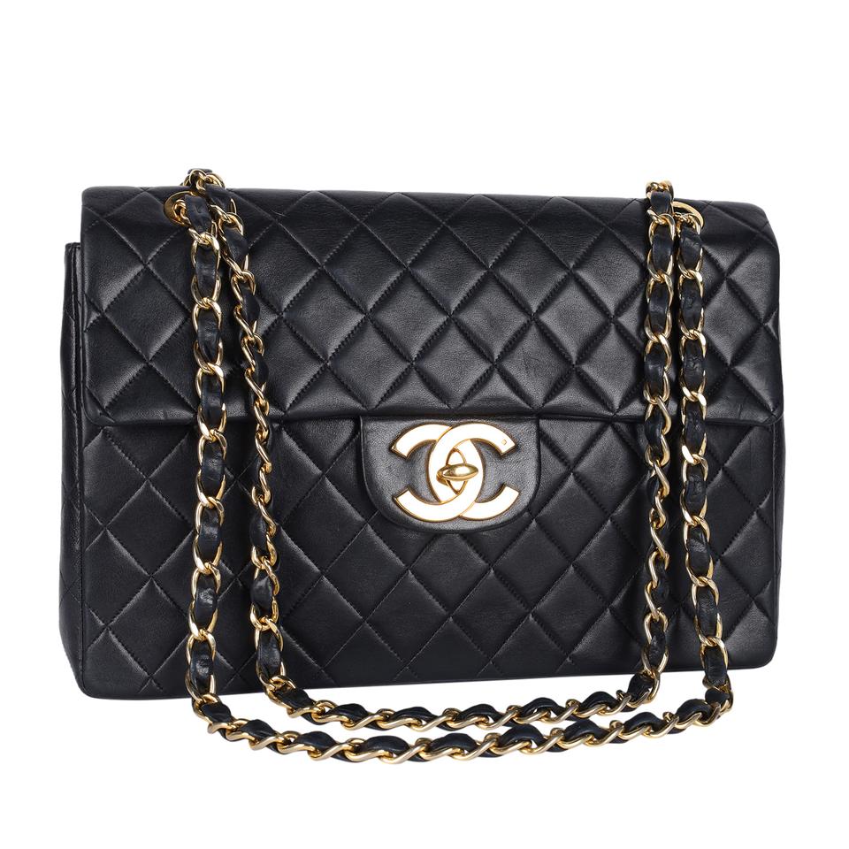 Chanel Quilted Leather Jumbo 34 – The Lady Bag