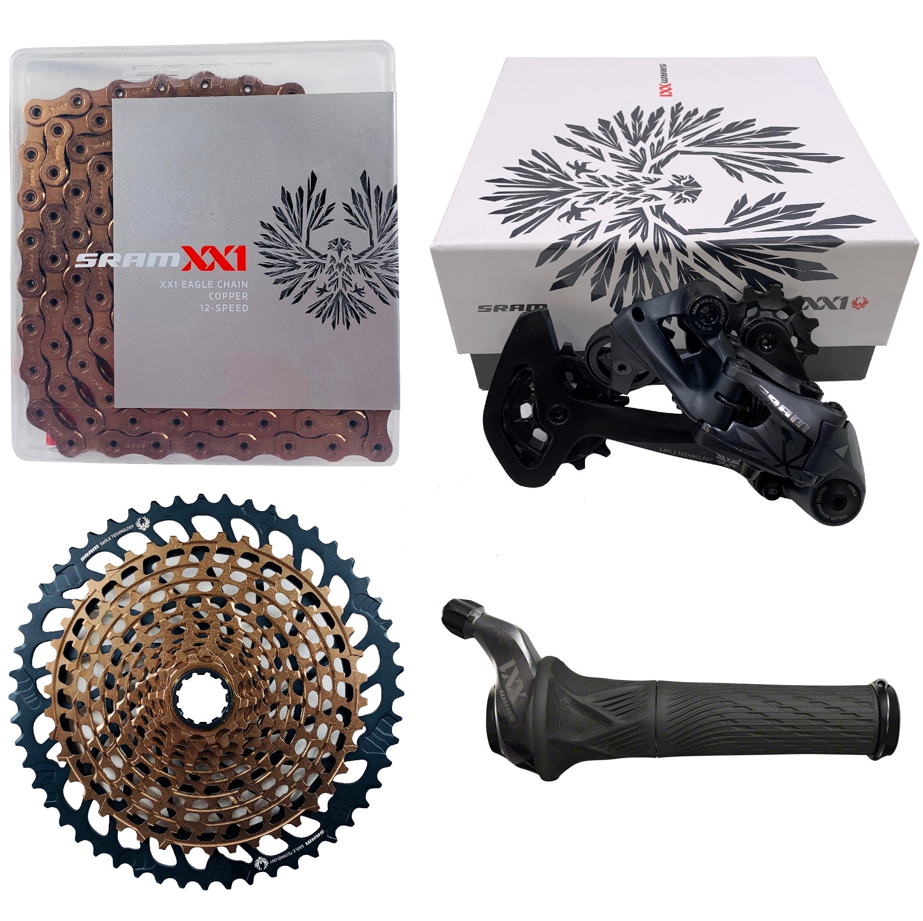 SRAM XX1 Eagle 12 Speed 4 Piece Grip Shift Groupset | The Bikesmiths