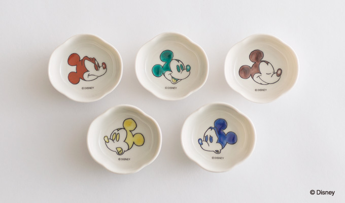 日本生活 九谷焼 ミッキー 豆皿セット : 東京キッチュ ユニークな和