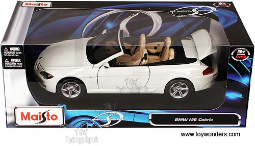 Maisto - BMW M6 Cabrio Convertible (1:18, White) 31145 Wholesale