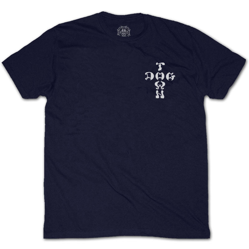 Dogtown Cross Logo Navy Shirt – Venice Skateboarding Stuff