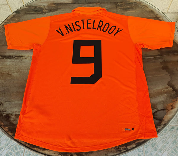 NETHERLANDS 2006 WORLD CUP V. NISTELROOY 9 JERSEY NIKE HOME SHIRT