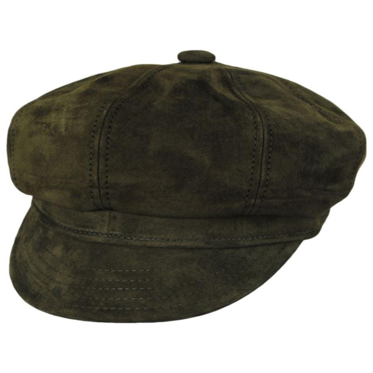 Spitfire Suede Leather Newsboy Cap – Village Hat Shop