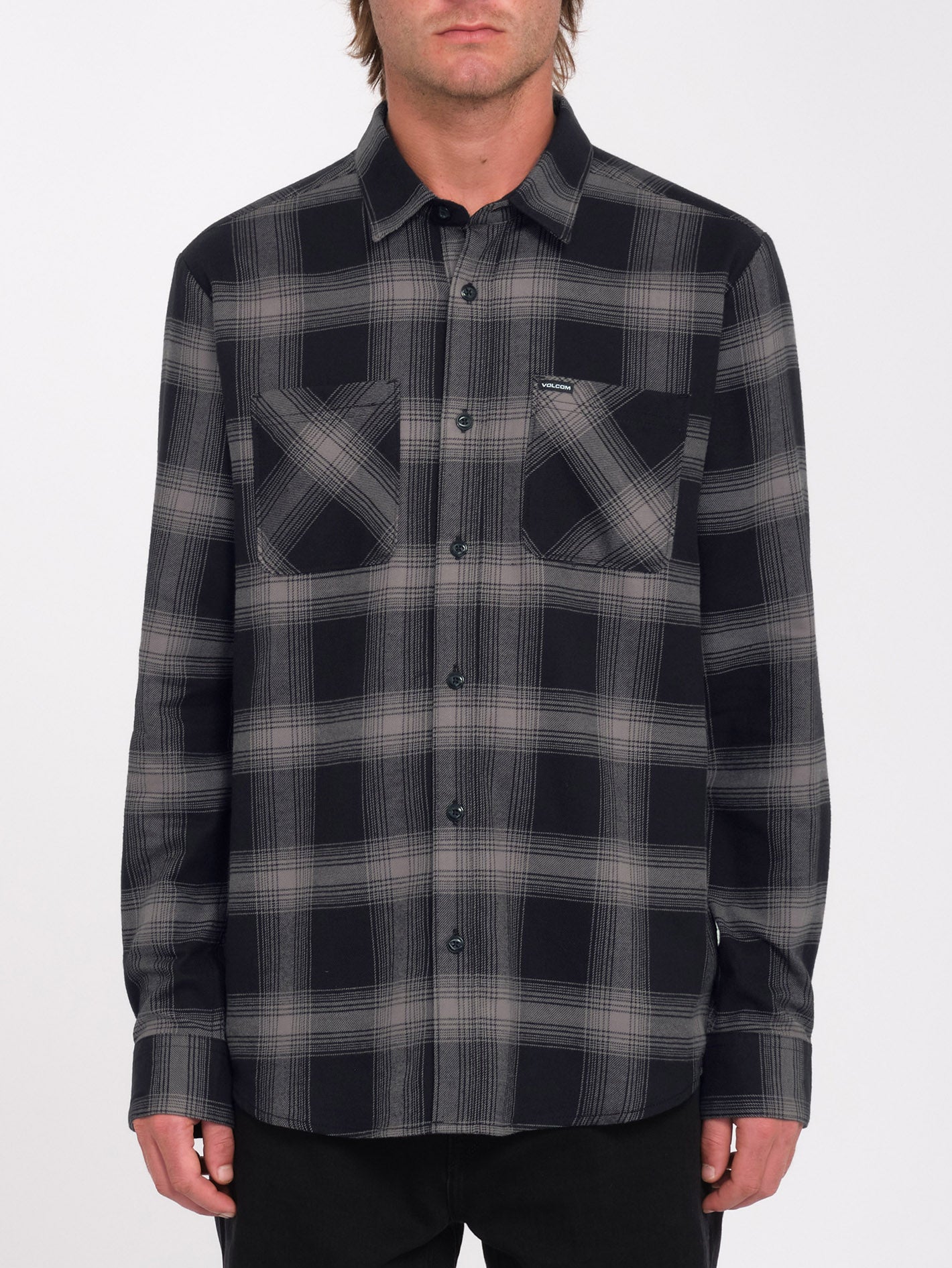 Netastone Flannel Shirt - Black - Men - Volcom EU – Volcom Europe