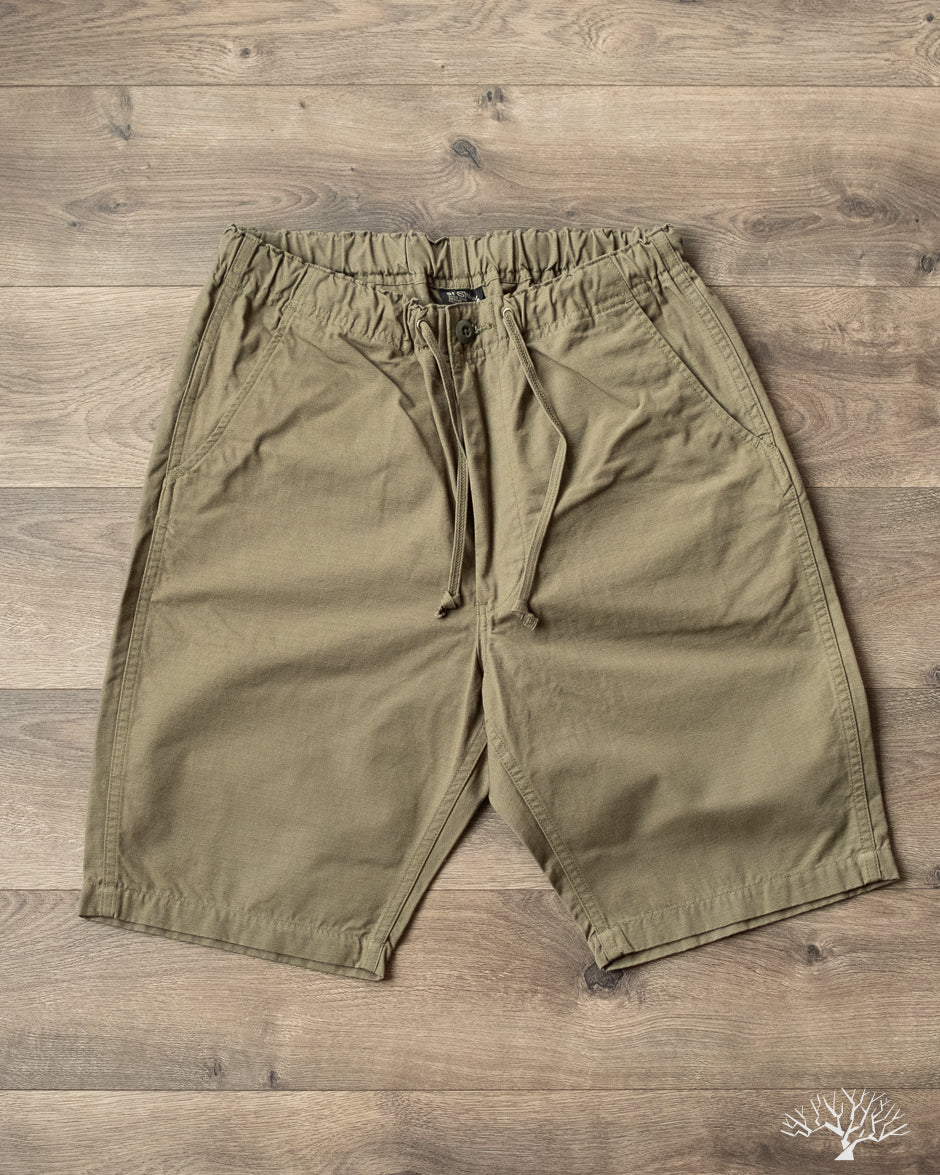 orSlow - New Yorker Shorts - Army Green Ripstop – Withered Fig
