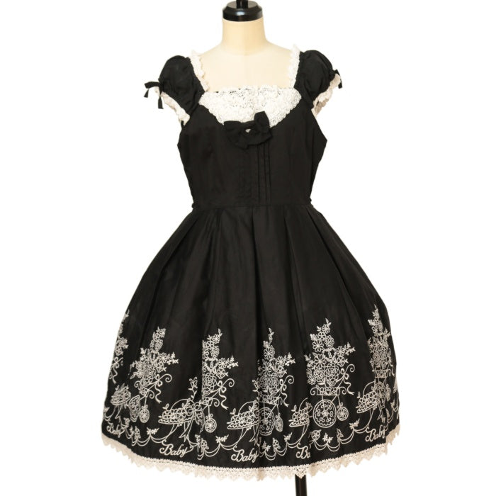 USED】花車刺しゅうヨークジャンパースカート | BABY, THE STARS SHINE