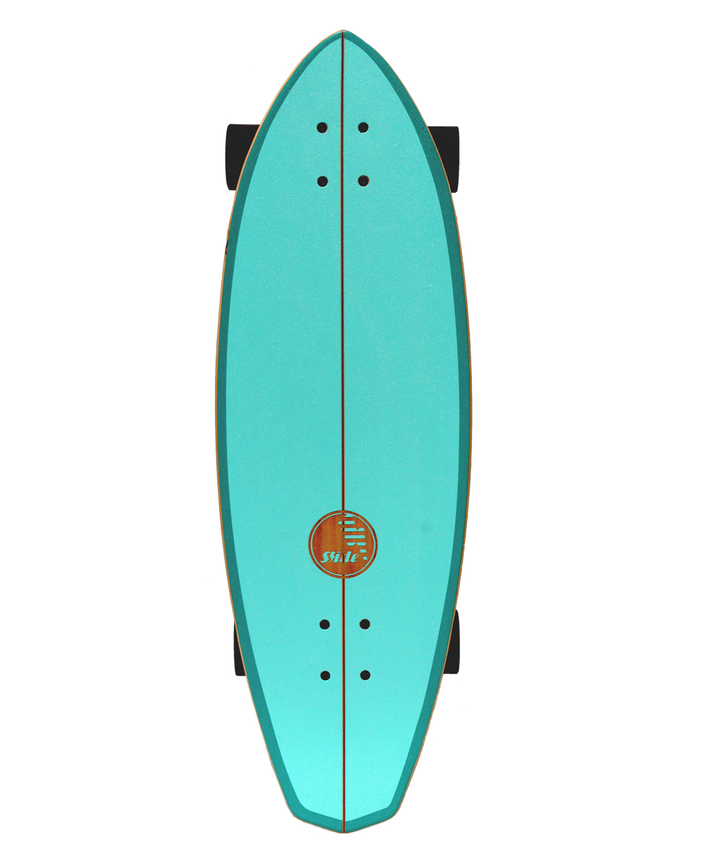 スケートボード SLIDE SurfSkateboards size32 Turquoise SLIDE