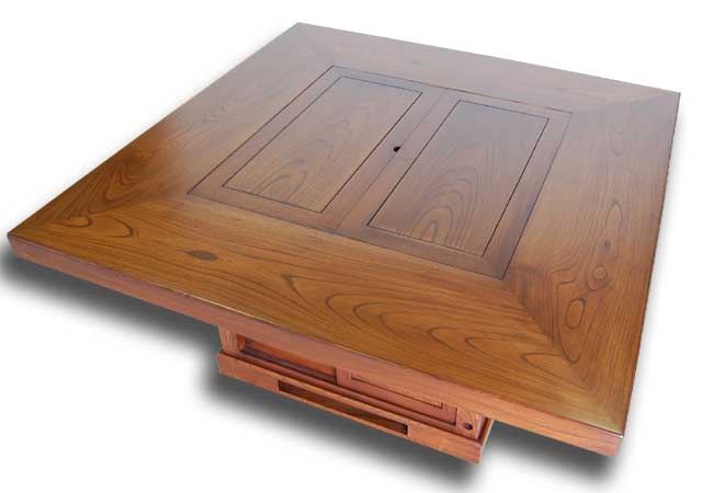 天然木槐(えんじゅ)囲炉裏風座卓 天然木槐(えんじゅ)囲炉裏風座卓 天然