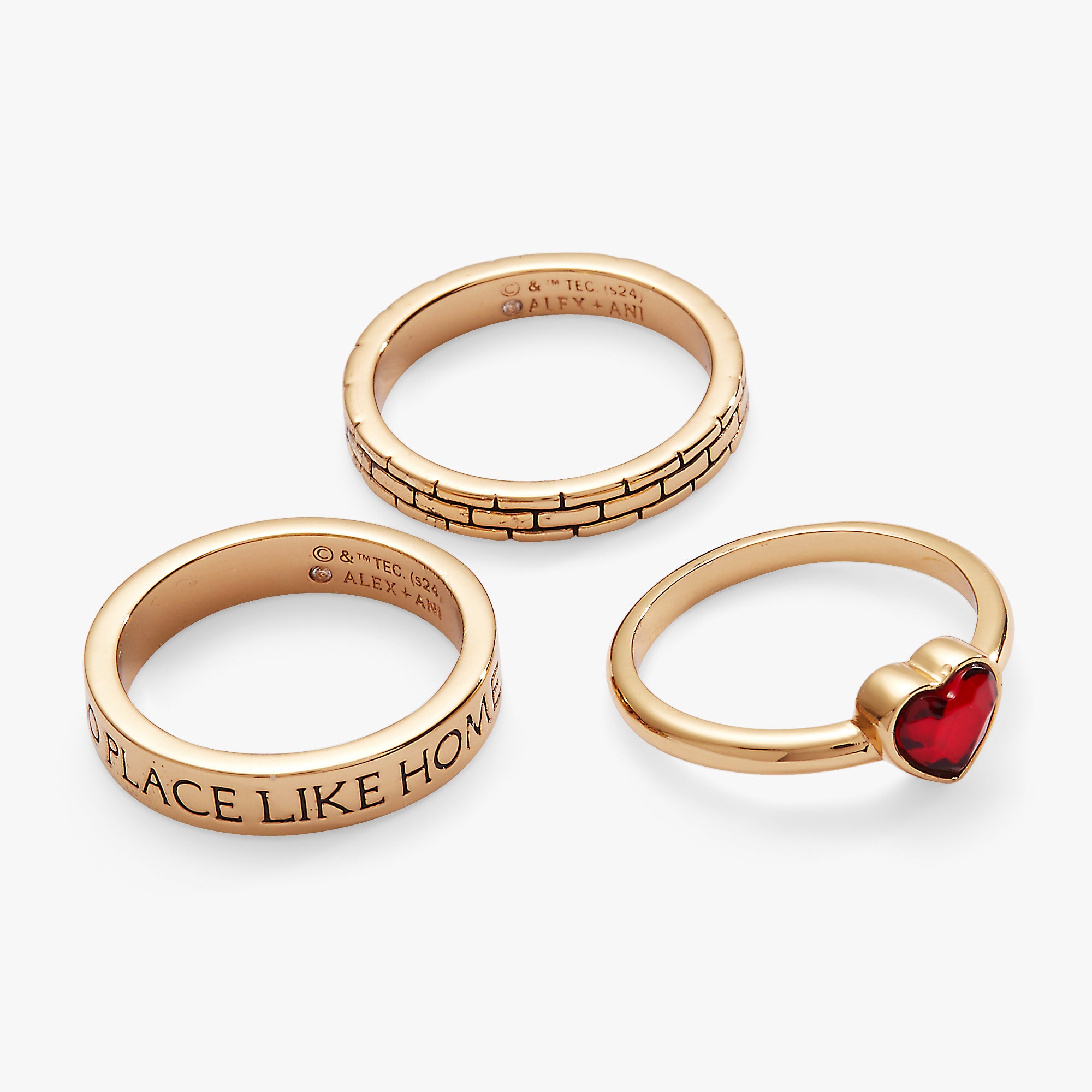 The Wizard of Oz™ No Place Like Home Ring Stack | Alex and Ani