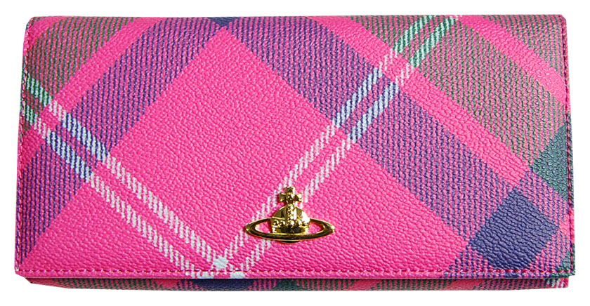 arc+shop】57%off！ピンクチェック長財布 DERBY 1032 MC SCOTTY