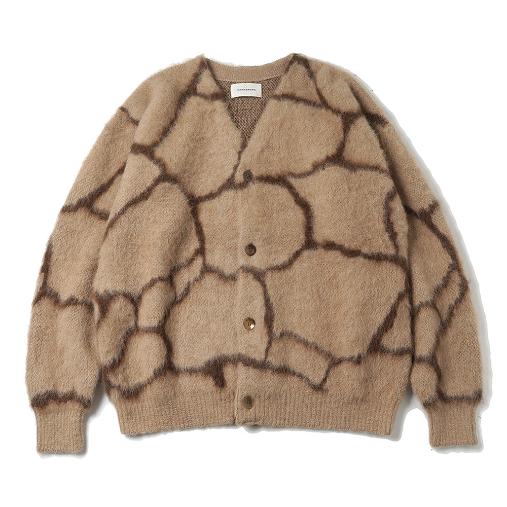 MARKAWARE(マーカウェア) - PAVE PATTERN CARDIGAN NATURAL COLOR