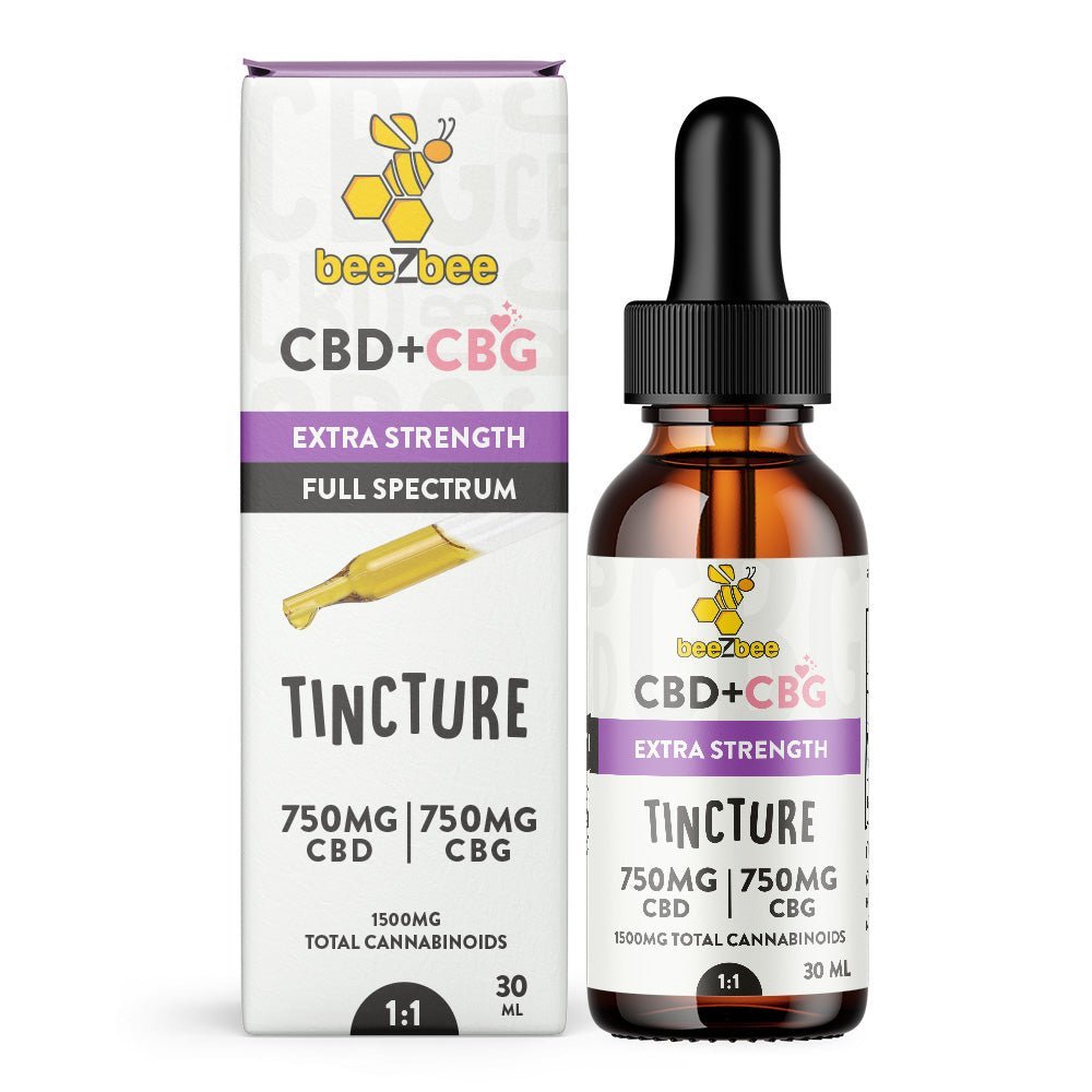CBD+CBG Tincture, Extra Strength – beeZbee
